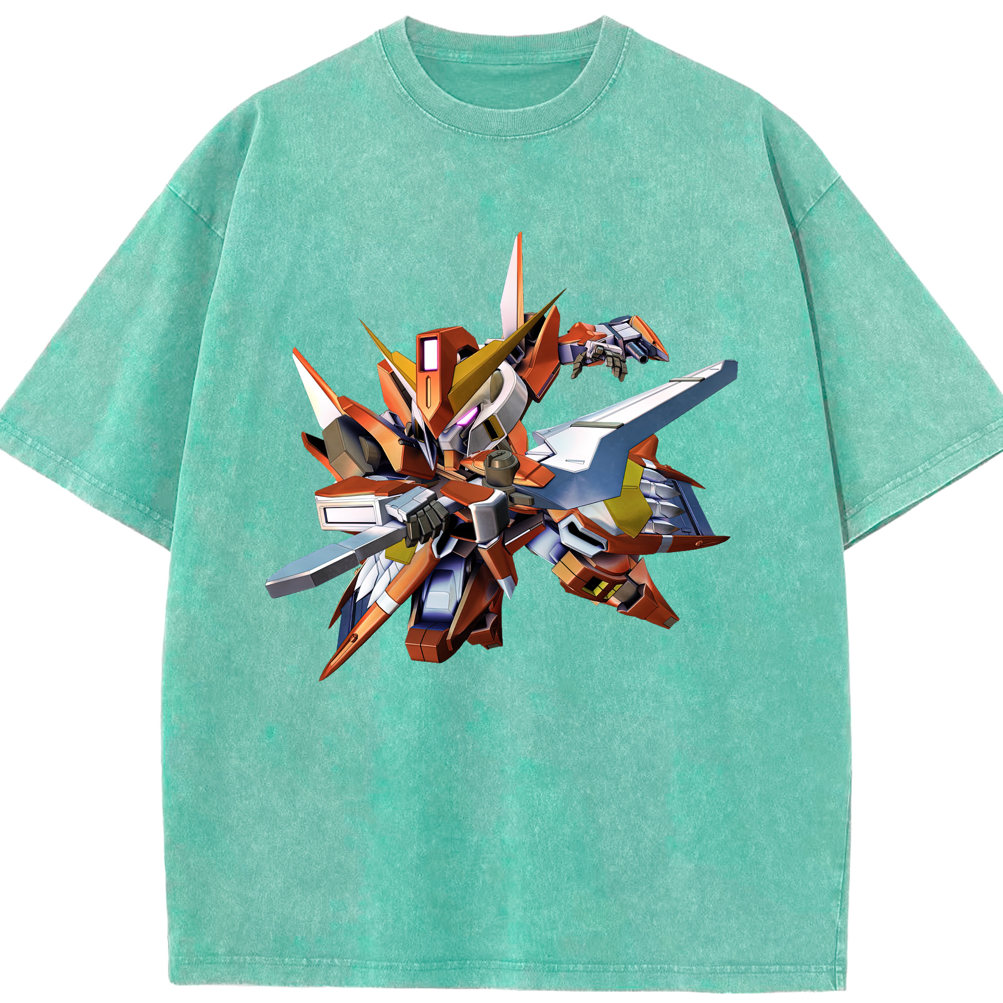 （画像用） 機動戦士ガンダム Mobile Suit Gundam 綿100% ヴィンテージ風 半袖Tシャツ（フロントプリント）